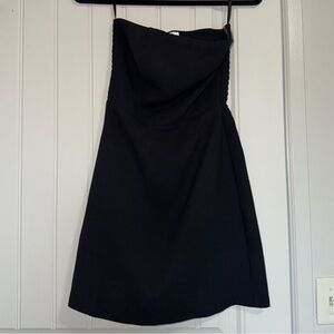 Song of Style Black Smocked Top